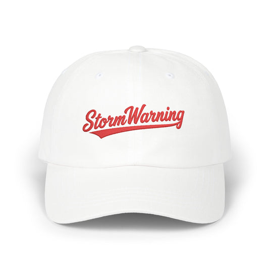 "StormWarning" Saturday Morning Dad Cap - Embroidered Hockey Fan Hat