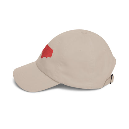 North Carolina Outline Dad Cap — Embroidered State Hat