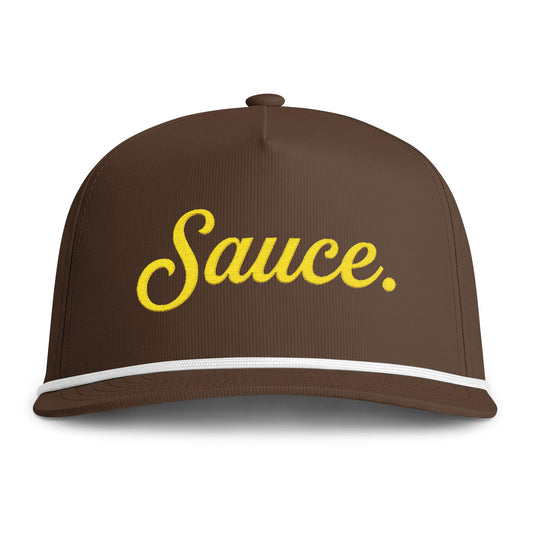 Sauce. Hockey Fan Rope Cap — Old Gold Script