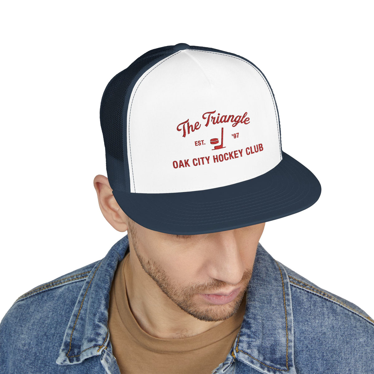 Hockey Trucker Cap — "The Triangle" Oak City Hockey Club Snapback