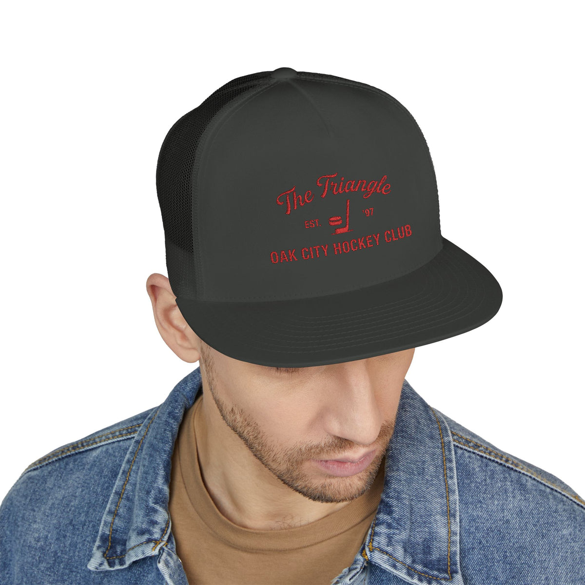 Hockey Trucker Cap — "The Triangle" Oak City Hockey Club Snapback