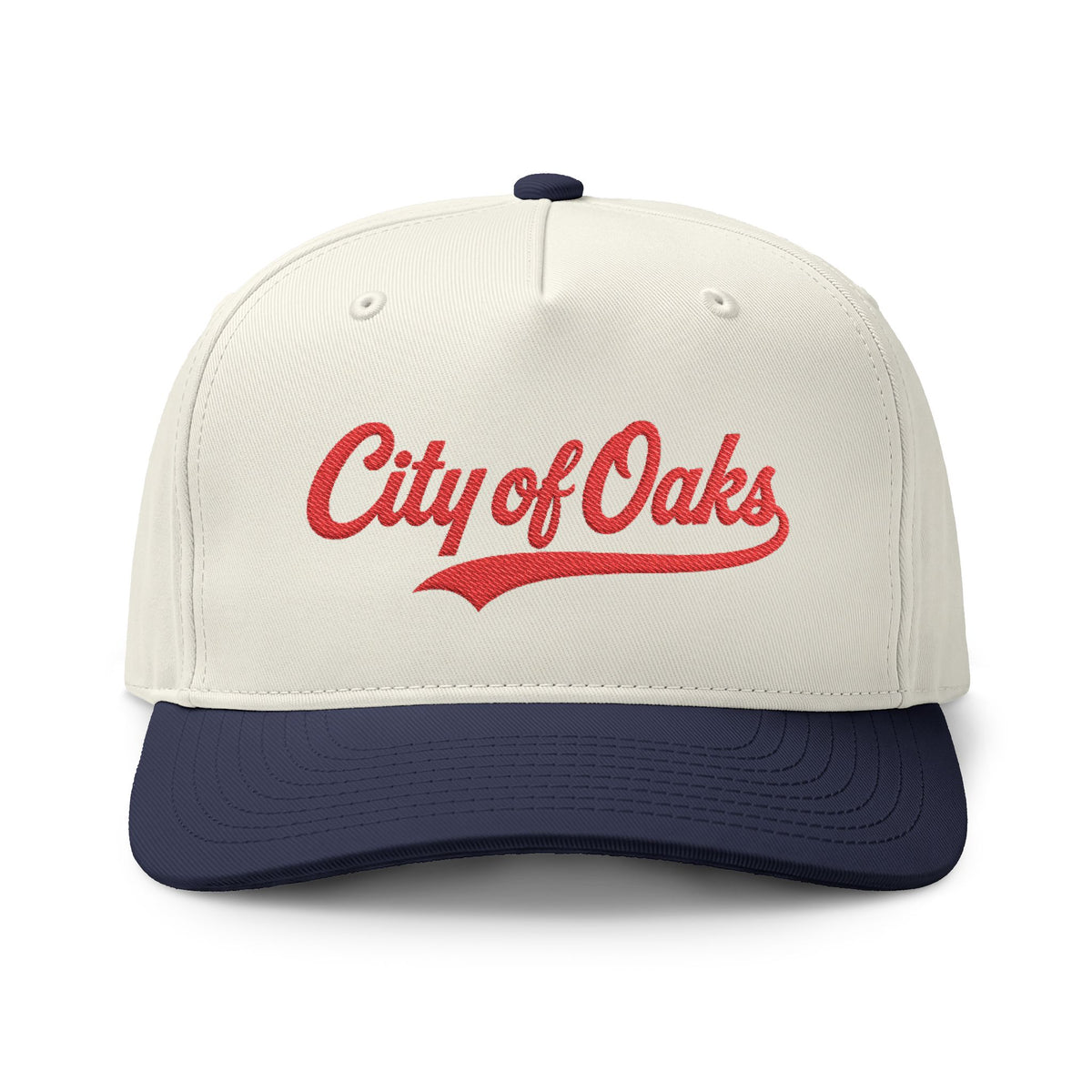 City of Oaks Embroidered Varsity Two-Tone Cap