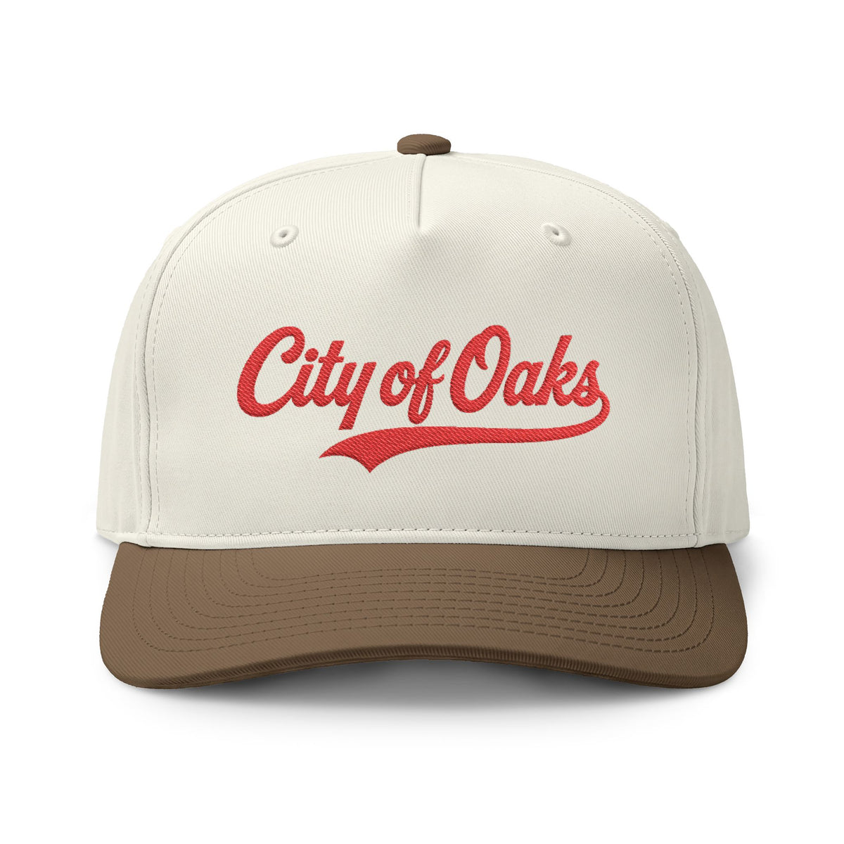 City of Oaks Embroidered Varsity Two-Tone Cap