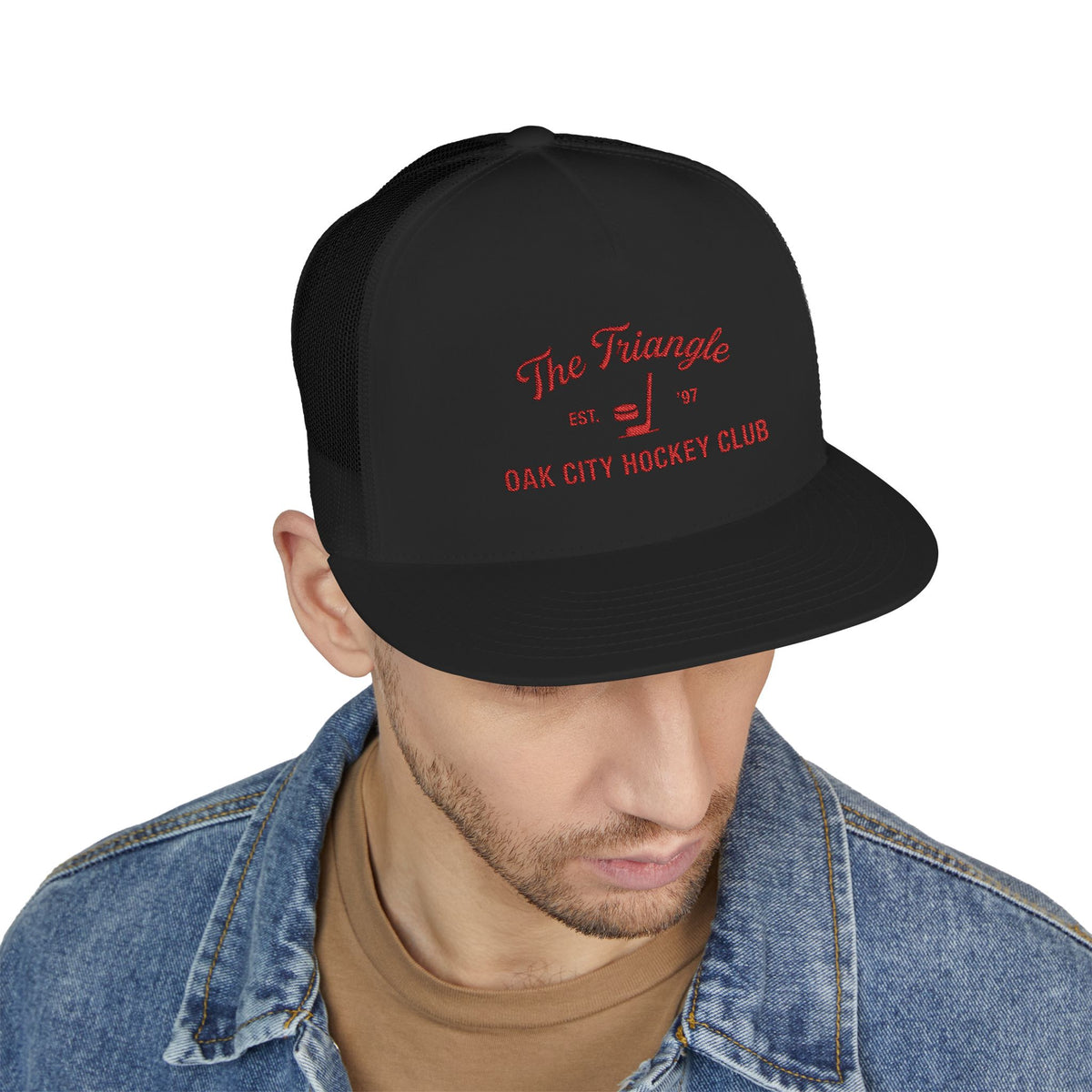 Hockey Trucker Cap — "The Triangle" Oak City Hockey Club Snapback