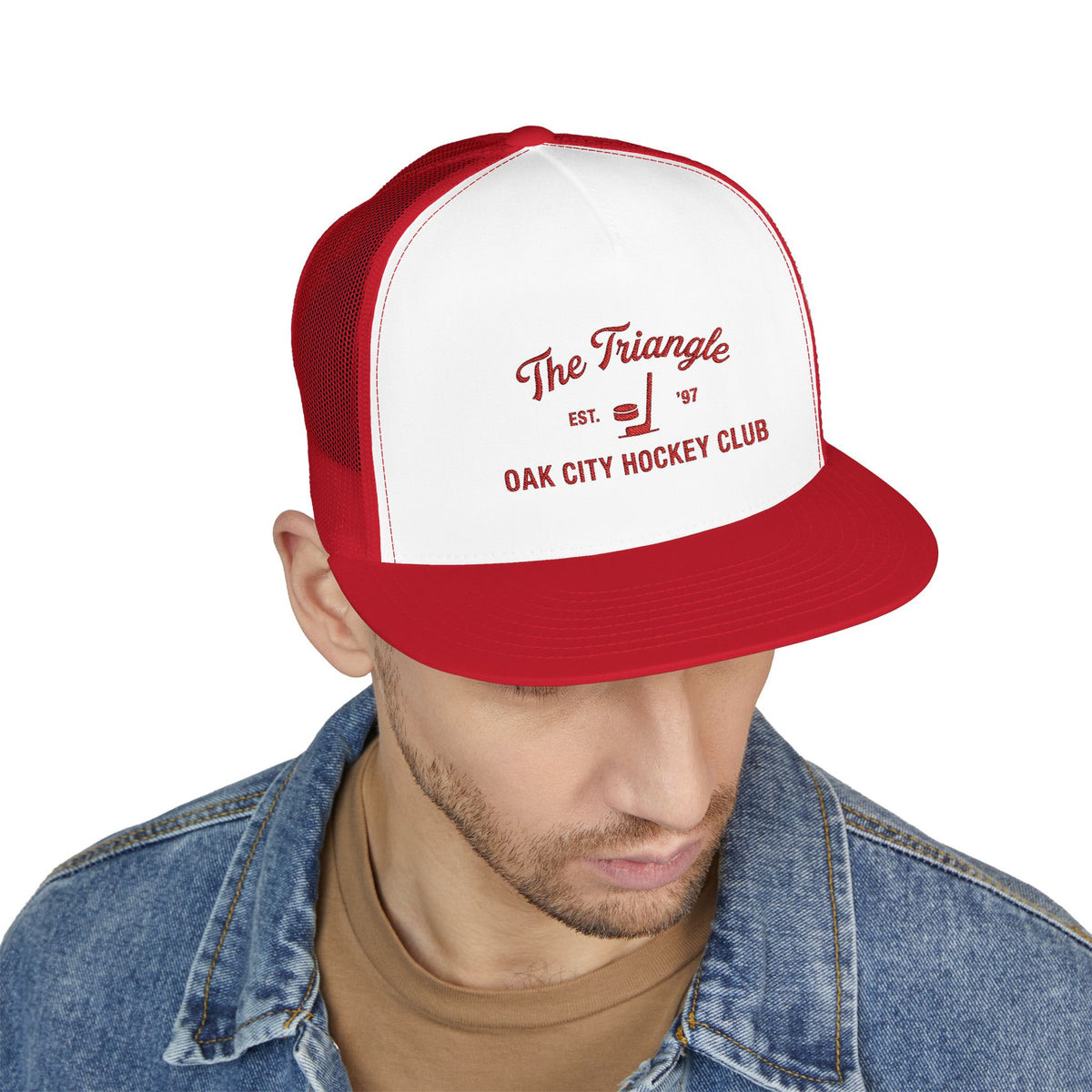 Hockey Trucker Cap — "The Triangle" Oak City Hockey Club Snapback