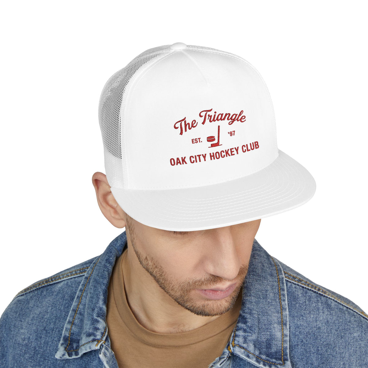 Hockey Trucker Cap — "The Triangle" Oak City Hockey Club Snapback