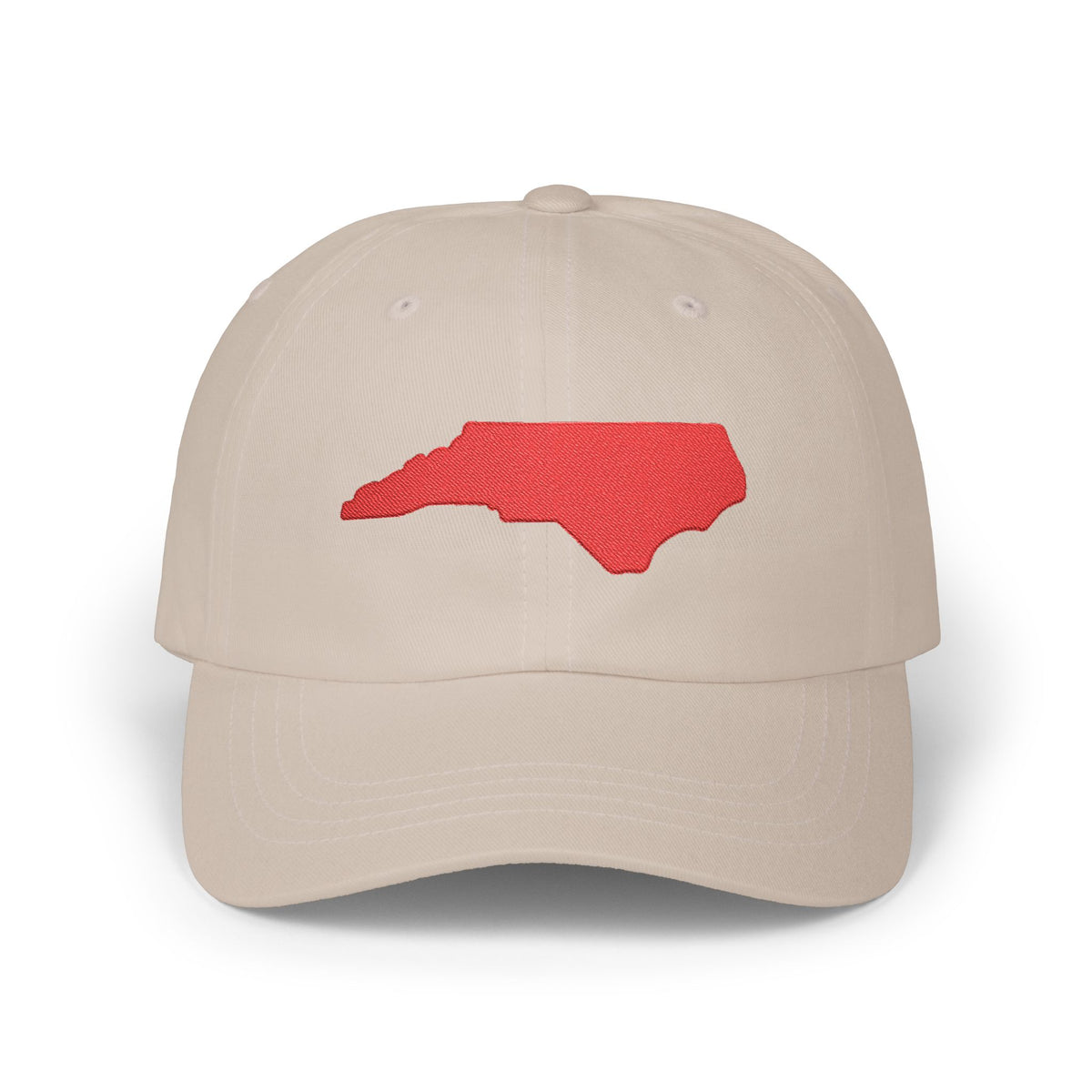 North Carolina Outline Dad Cap — Embroidered State Hat