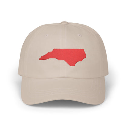 North Carolina Outline Dad Cap — Embroidered State Hat