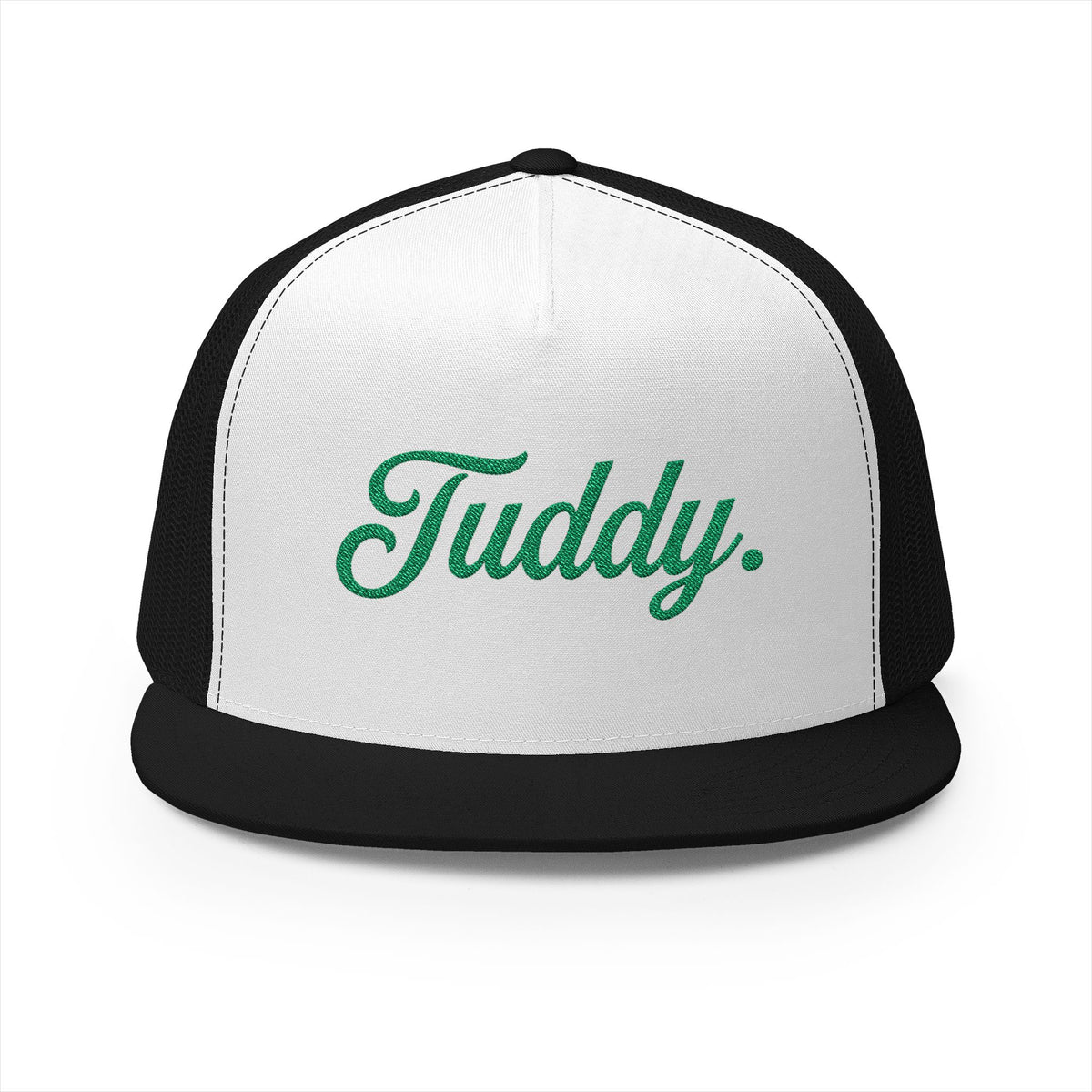 Tuddy. Football Fan Trucker Hat - Kelly Green Script