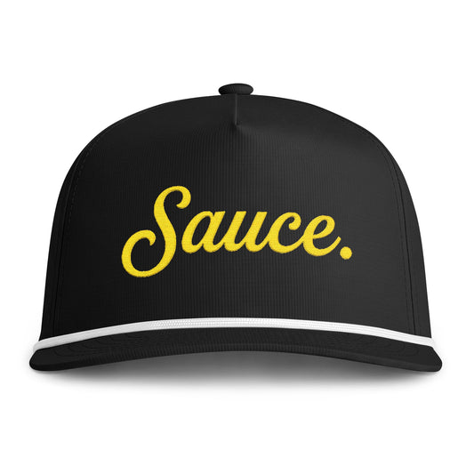 Sauce. Hockey Fan Rope Cap — Old Gold Script