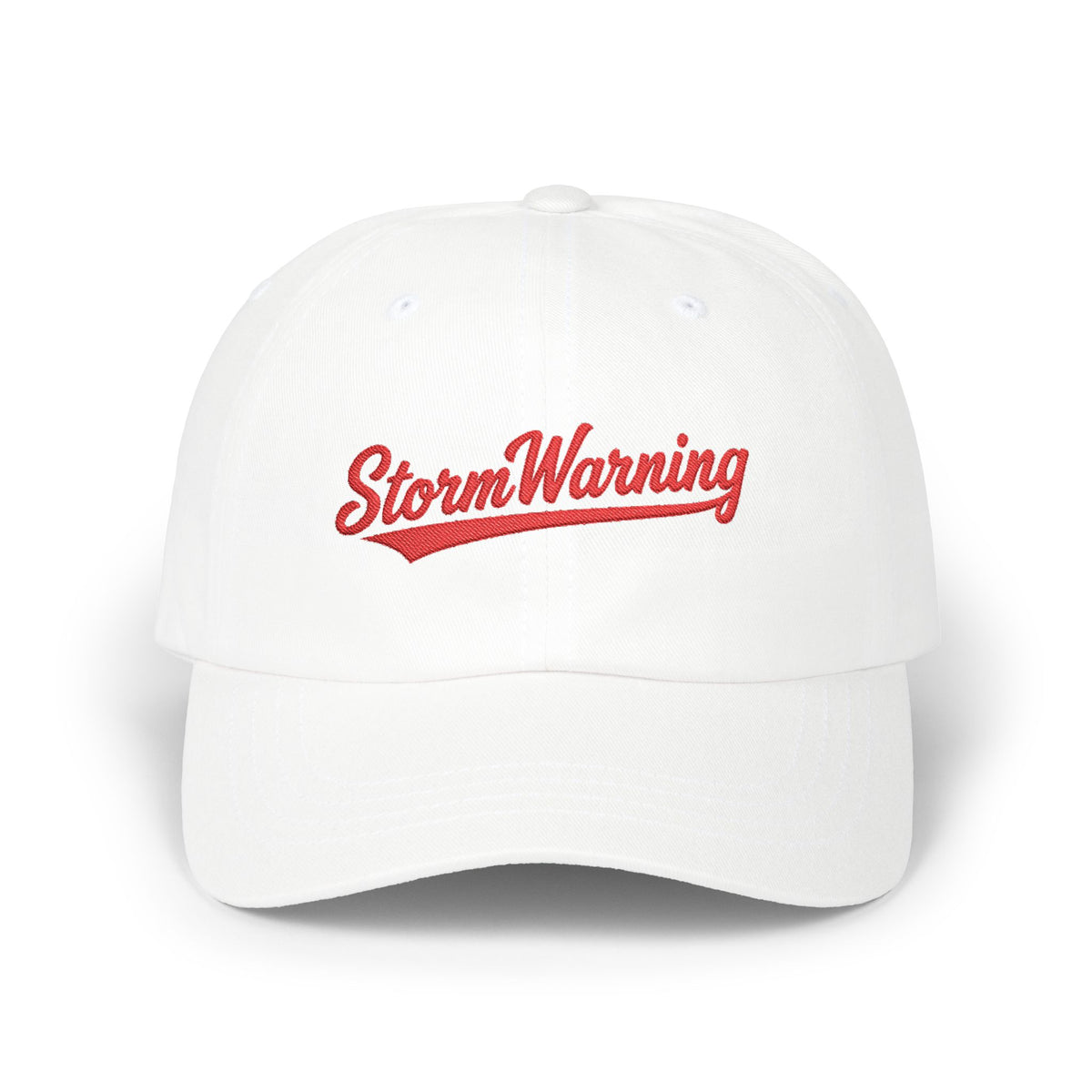 "StormWarning" Saturday Morning Dad Cap - Embroidered Hockey Fan Hat