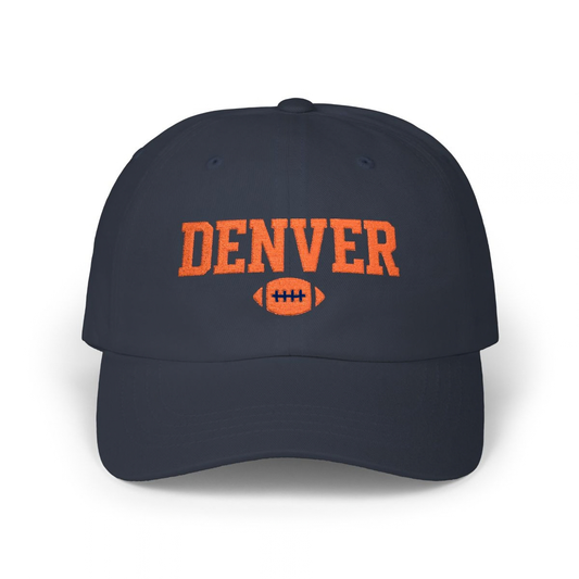Denver Football Dad Cap — Classic Embroidered Dad Hat