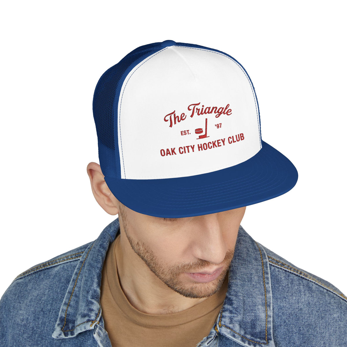 Hockey Trucker Cap — "The Triangle" Oak City Hockey Club Snapback