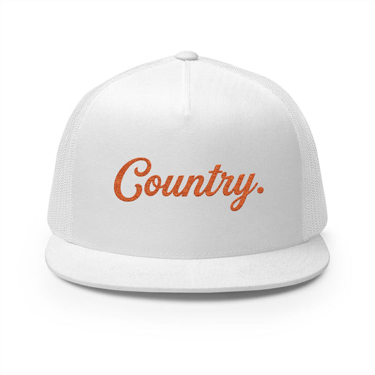 Country. Denver Football Fan Trucker Cap -  Script Mesh Snapback