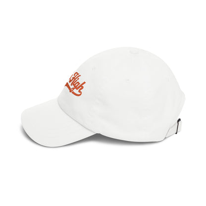 Mile High Dad Cap — Embroidered Retro Script Baseball Hat