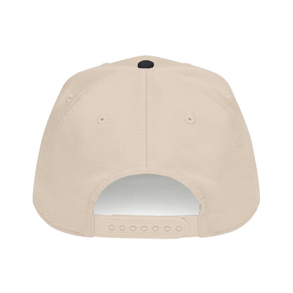 Surge. 5-Panel Cap — Red Embroidery on White, Black, or Natural