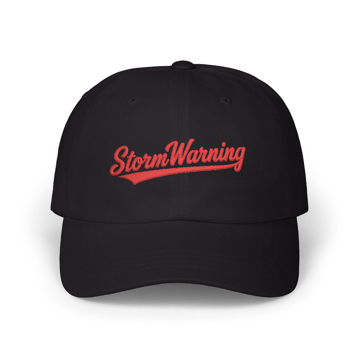 "StormWarning" Saturday Morning Dad Cap - Embroidered Hockey Fan Hat