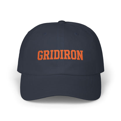 Gridiron Classic Dad Cap – Vintage Orange Football Hat