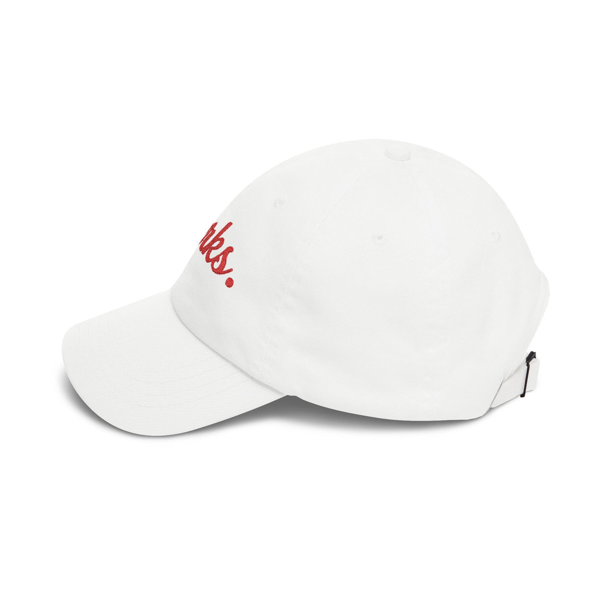 Jerks. Hockey Fan Saturday Morning Dad Cap - Embroidered Red Lettering