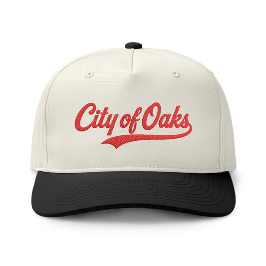 City of Oaks Embroidered Varsity Two-Tone Cap