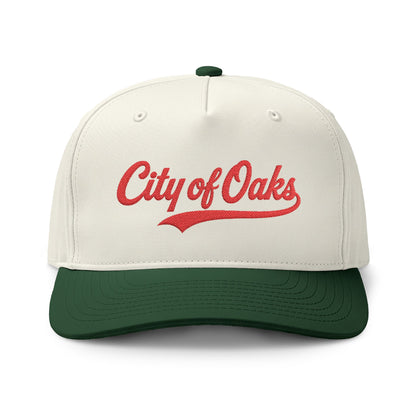 City of Oaks Embroidered Varsity Two-Tone Cap