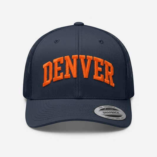 Denver Football Fan Game Time Trucker Cap