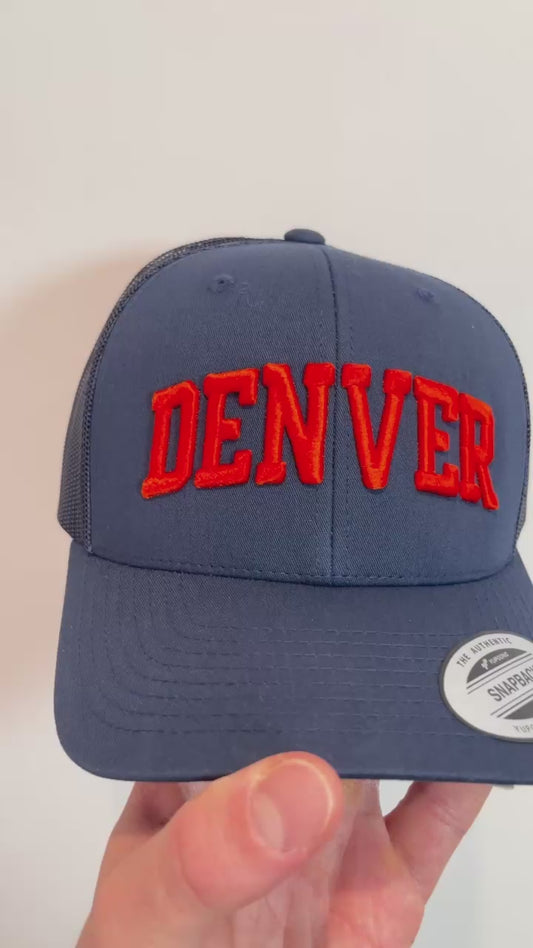 Denver Football Fan Game Time Trucker Cap